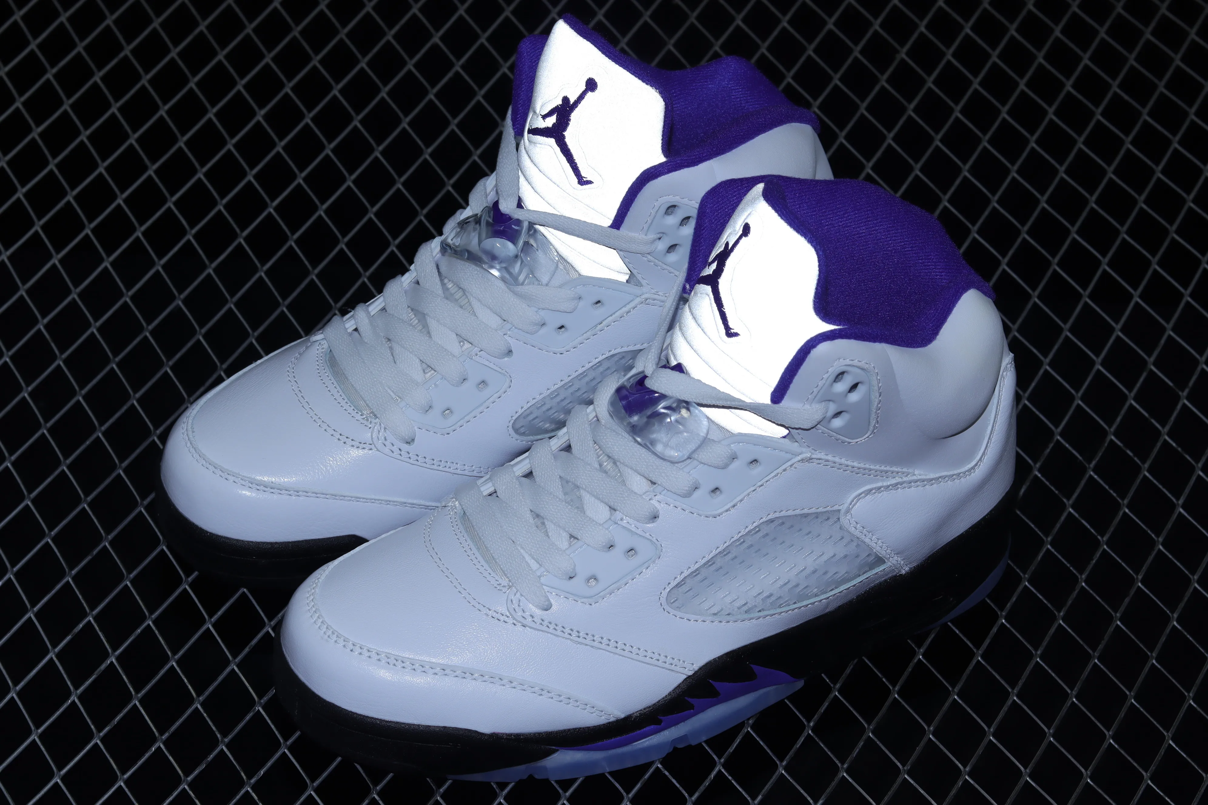 All categories Air Jordan Jordan series basketball shoes Air Jordan 5 J version Air Jordan 5 "Concord" AJ5 Joe 5 Concord white and purple DD0587-141